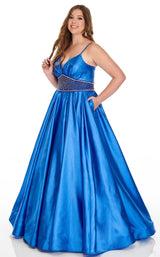 2 of 8 Rachel Allan 7223 Dress Royal