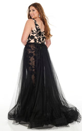 3 of 8 Rachel Allan 7228 Dress Black-Nude