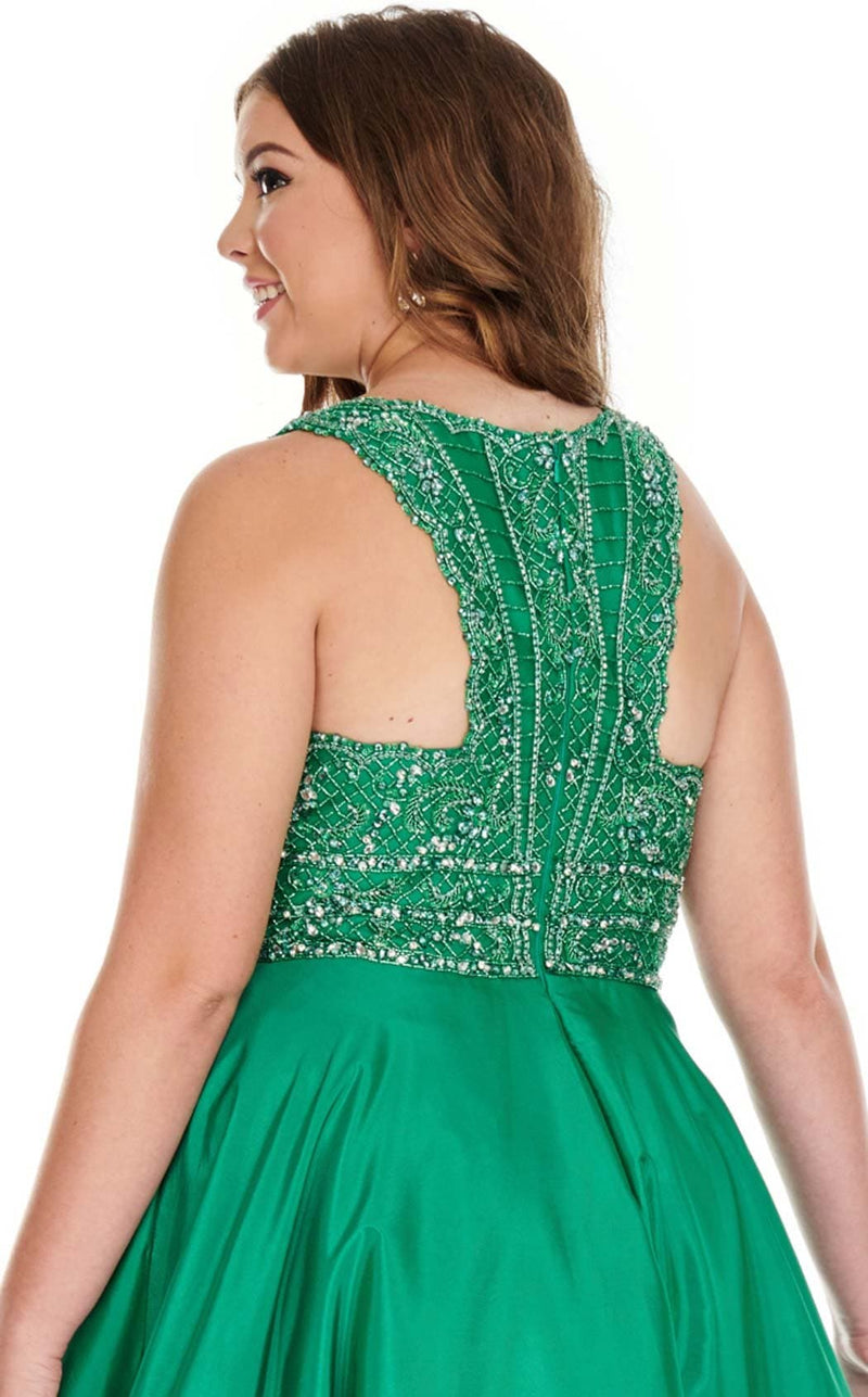 Rachel Allan 7232 Dress Emerald