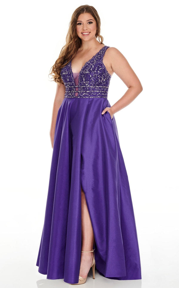 Rachel Allan 7232 Dress Purple