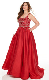 Rachel Allan 7234 Dress Red