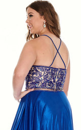 10 of 10 Rachel Allan 7235 Dress Royal