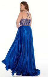 6 of 10 Rachel Allan 7235 Dress Royal