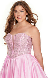 7 of 12 Rachel Allan 7236 Dress Blush