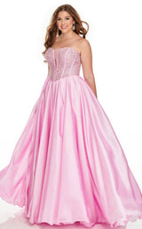 1 of 12 Rachel Allan 7236 Dress Blush