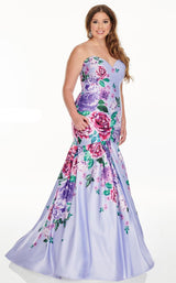 1 of 8 Rachel Allan 7238 Dress Lilac-Multi
