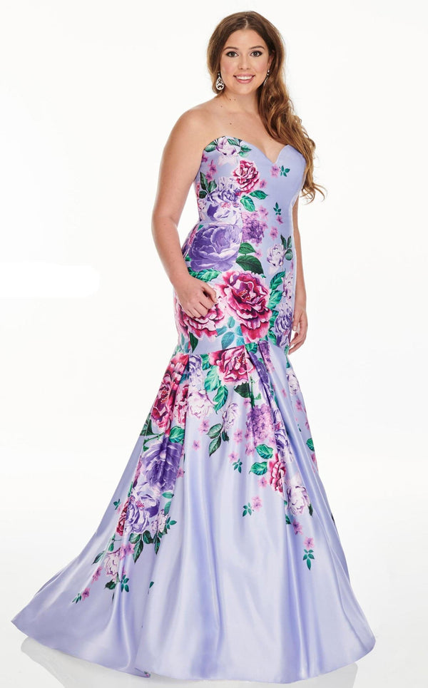 Rachel Allan 7238 Dress Lilac-Multi