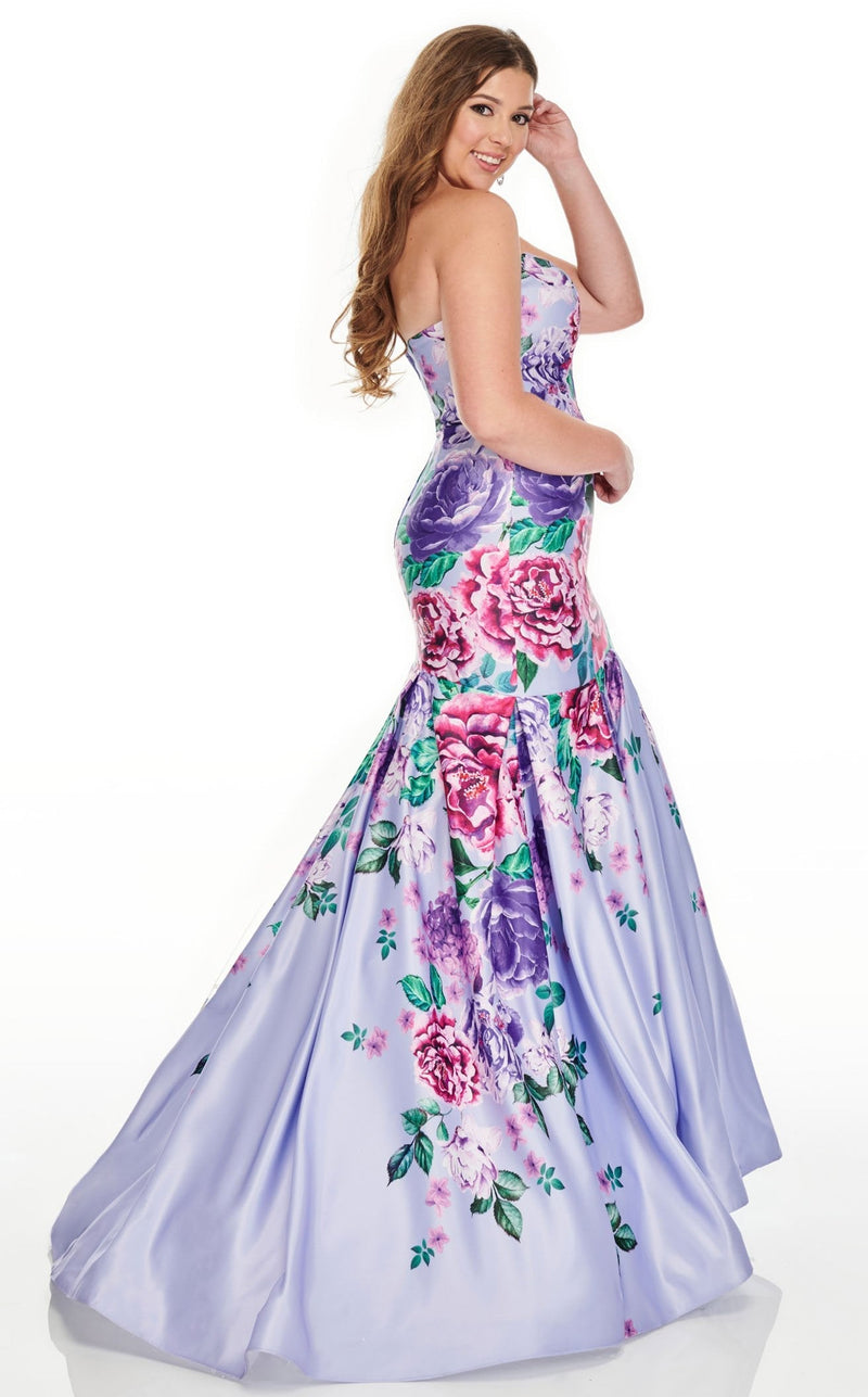 Rachel Allan 7238 Dress Lilac-Multi
