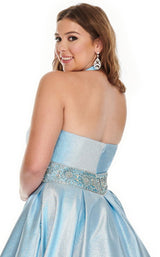 Rachel Allan 7239 Dress Light-Blue