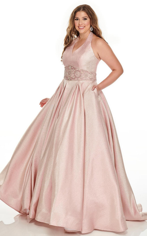 Rachel Allan 7239 Dress Pink