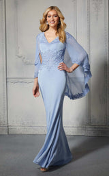 1 of 5 MGNY 72401 Dress Sky-Blue