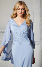 4 of 5 MGNY 72401 Dress Sky-Blue