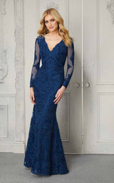 1 of 3 MGNY 72402 Dress Navy