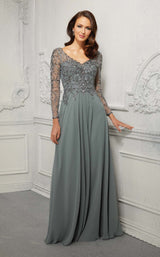 1 of 3 MGNY 72403 Dress Silver-Sage