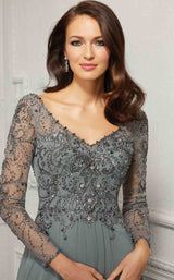 3 of 3 MGNY 72403 Dress Silver-Sage