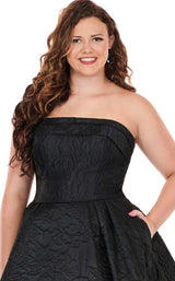 5 of 7 Rachel Allan 7241 Dress Black