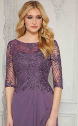 4 of 5 MGNY 72412 Dress Dark-Lilac