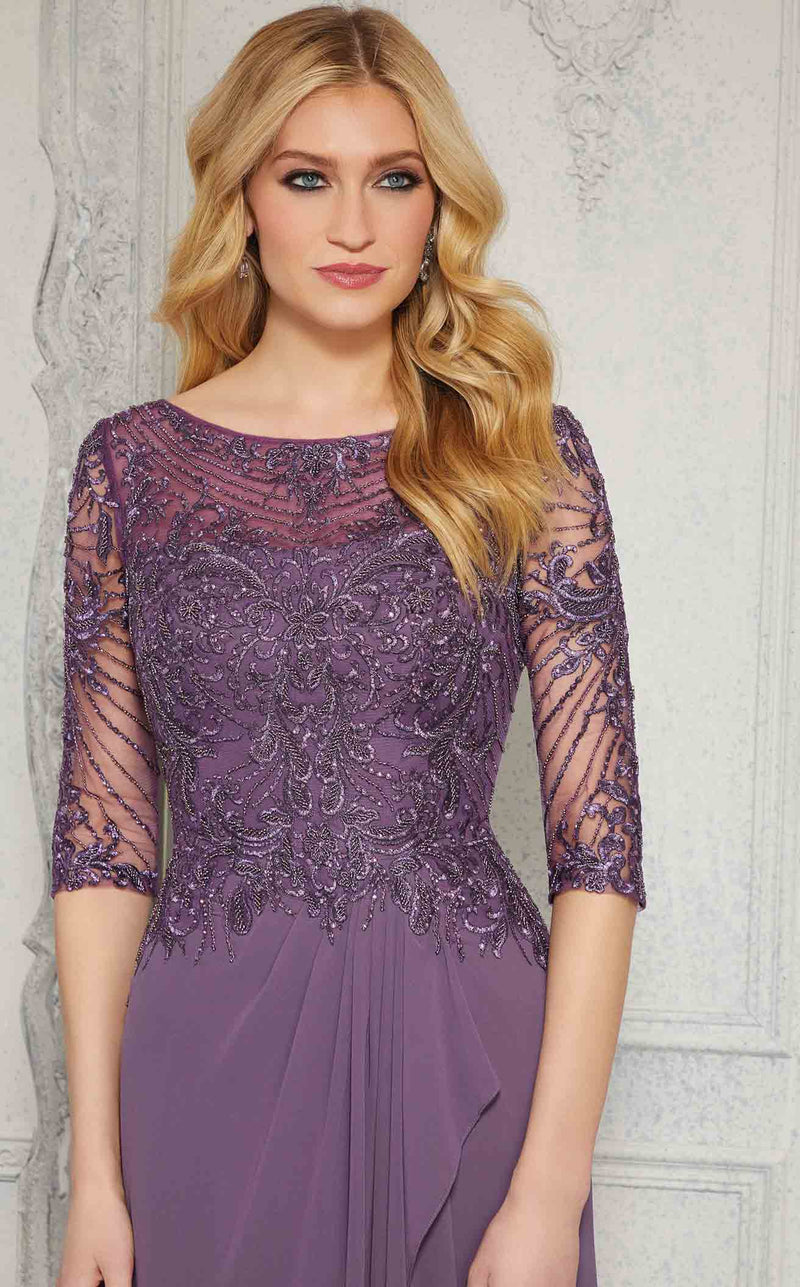 MGNY 72412 Dress Dark-Lilac