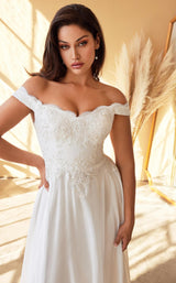 4 of 5 Cinderella Divine 7258W Dress Off-White