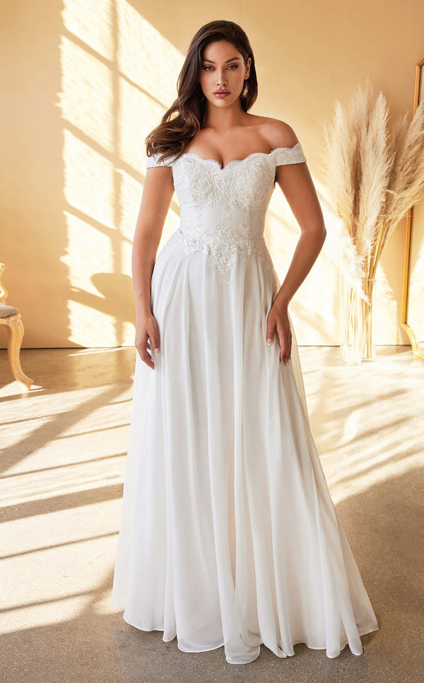 Cinderella Divine 7258W Dress Off-White