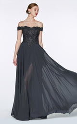 1 of 7 Cinderella Divine 7258 Dress Black