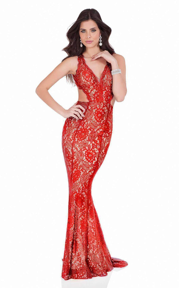 Terani 1623E1652 Red/Nude