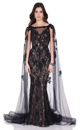 1 of 4 Terani 1623E1670 Black/Nude