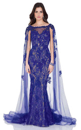2 of 4 Terani 1623E1670 Indigo/Nude