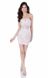 1 of 2 Terani 1623H1229 Blush/Ivory