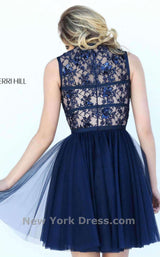 3 of 3 Sherri Hill 50636 Navy