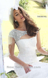 5 of 5 Sherri Hill 50370 Ivory