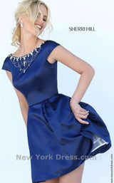 4 of 8 Sherri Hill 50534 Navy