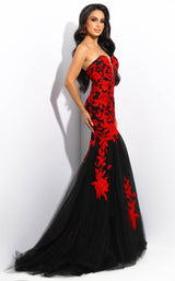 3 of 5 Jasz Couture 7328 Black-Red