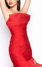 5 of 7 Mac Duggal 80559R Deep Red