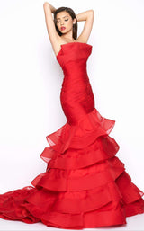 1 of 7 Mac Duggal 80559R Deep Red