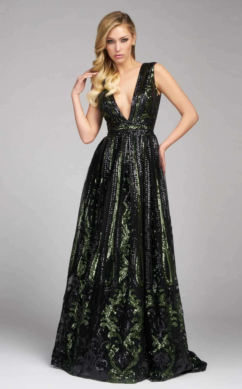 Mac Duggal 80653D Bottle Green