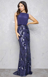 1 of 4 Mac Duggal 80660D Midnight Blue