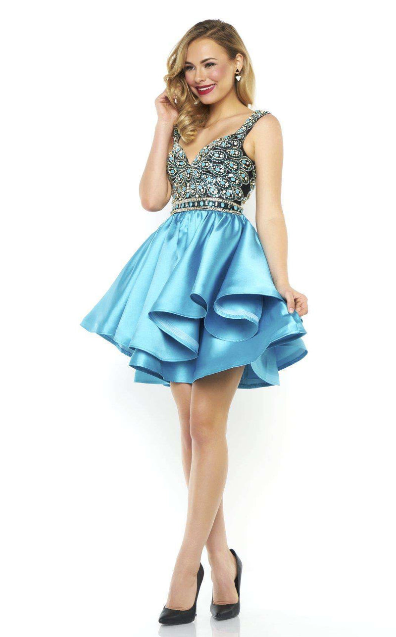 Mac Duggal 65709N Turquoise