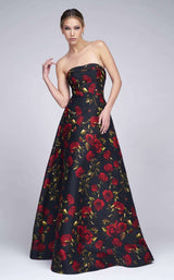 1 of 4 Mac Duggal 25263I Black Rose