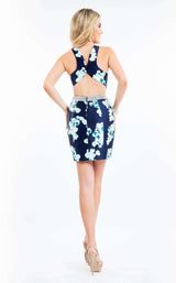 7 of 9 Rachel Allan 4117 Navy/Aqua