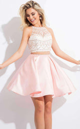9 of 19 Rachel Allan 4156 White/Blush