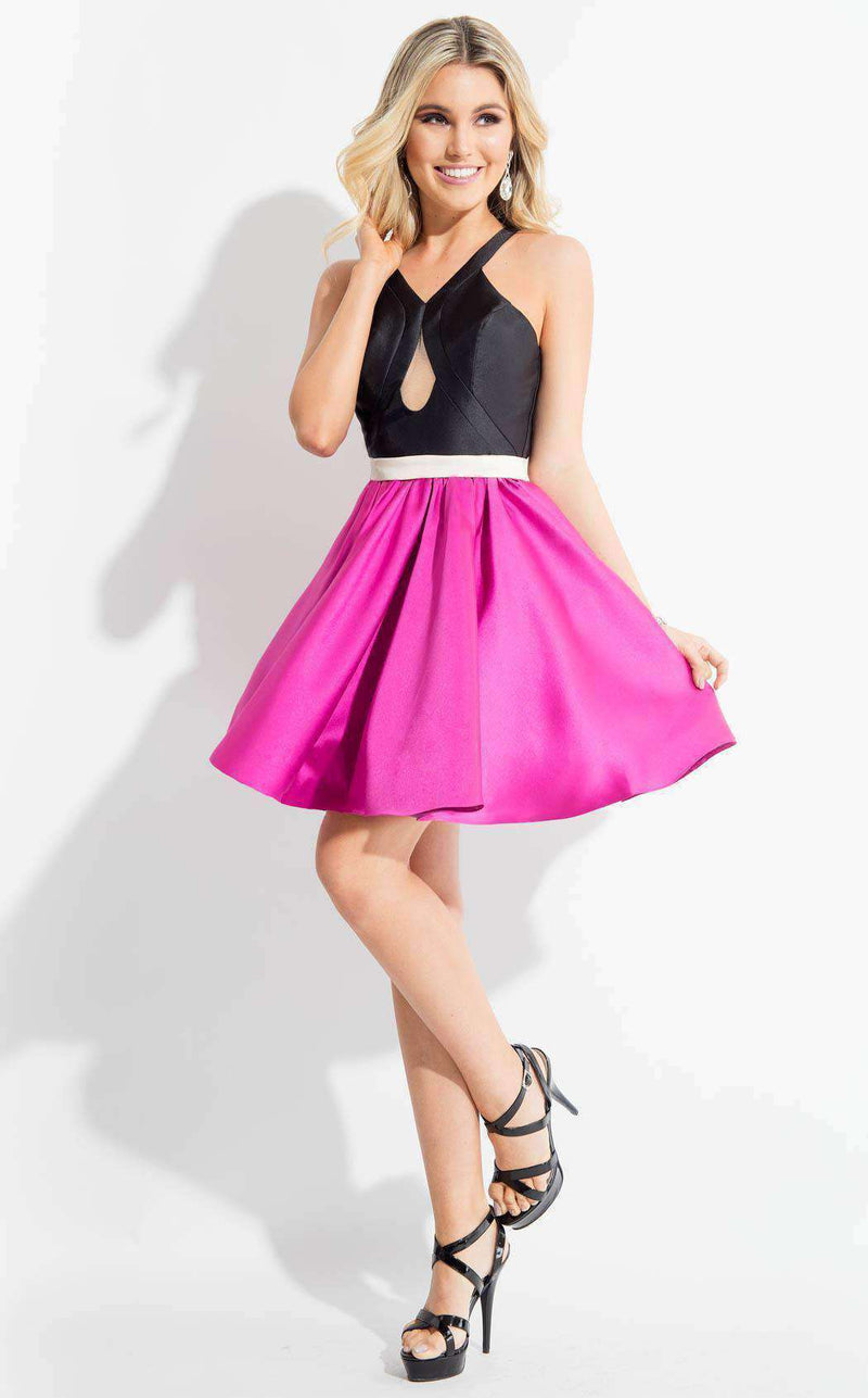 Rachel Allan 4169 Black/Fuchsia