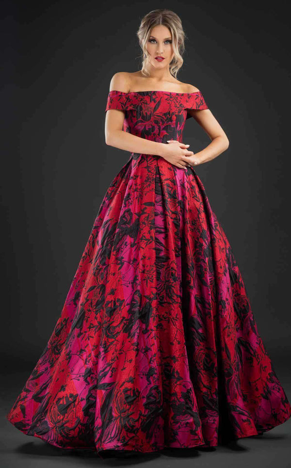 Rachel Allan 8171 Red/Magenta