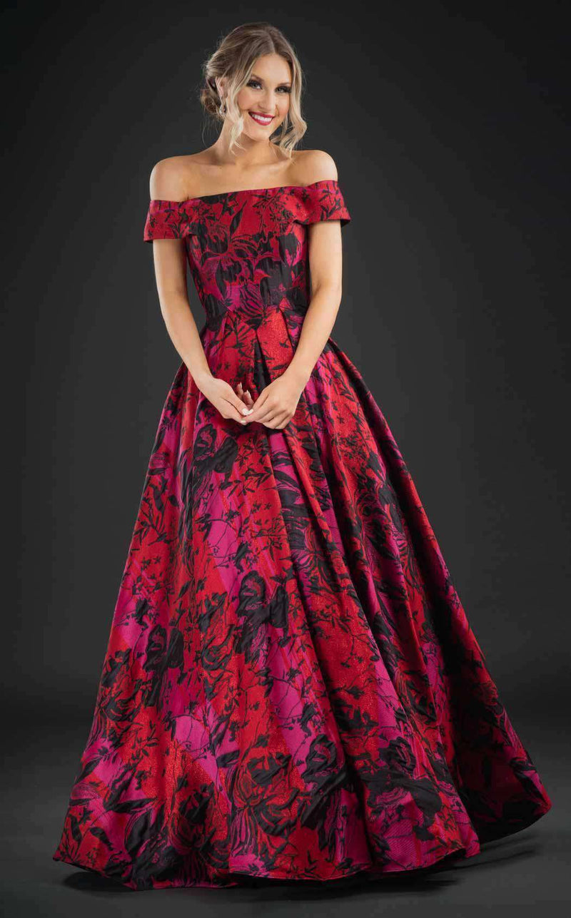 Rachel Allan 8171 Red/Magenta