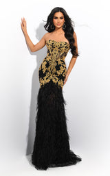 1 of 6 Jasz Couture 7396 Black/Gold