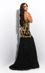 4 of 6 Jasz Couture 7396 Black/Gold