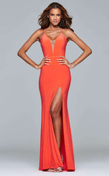 1 of 8 Faviana 7977 Papaya