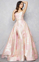 1 of 2 Mac Duggal 80717D Pink Floral