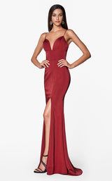 2 of 7 Cinderella Divine 7470 Dress Burgundy