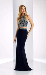 6 of 8 Clarisse 3006 Navy/Silver